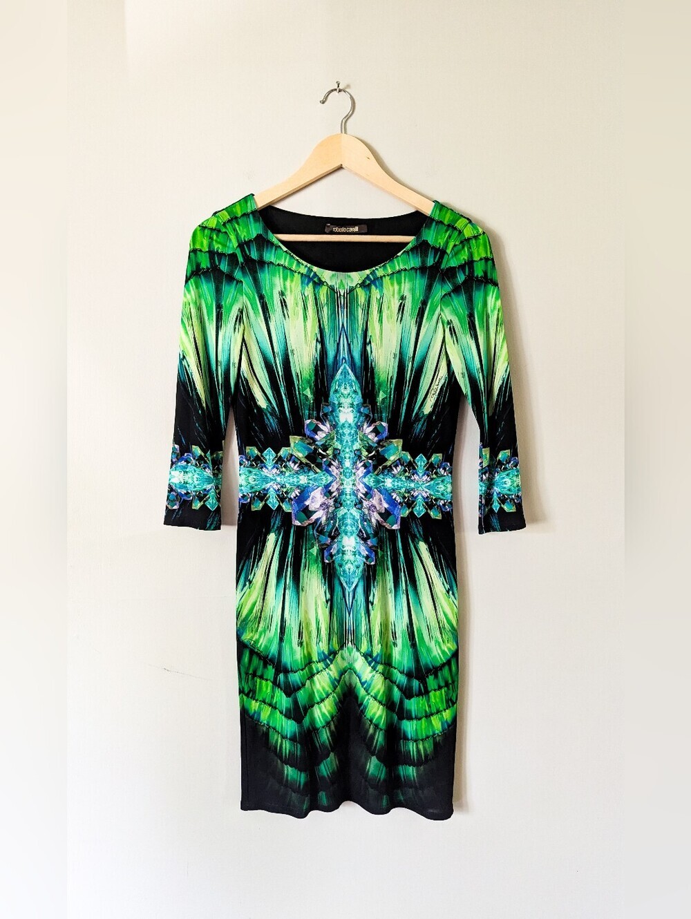 Roberto Cavalli Kaleidoscope Green Dress